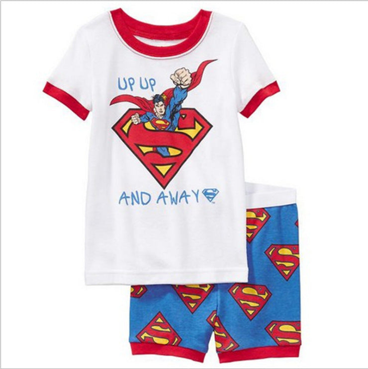 Children's clothing short sleeved home clothing baby underwear pajama set