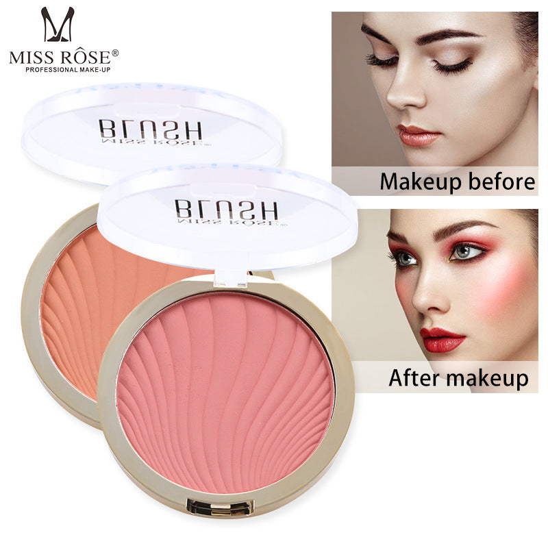 MISSROSE Six-Color Matte Highlighter Blush Blush Nude Makeup Repair Powder Brighten Skin Tone Blush Palette