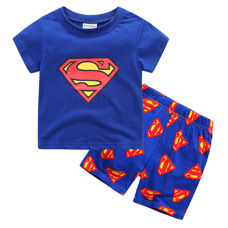 Children's clothing short sleeved home clothing baby underwear pajama set