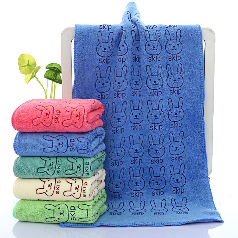 25*50cm Cute Baby Kid Towel Face Microfiber Absorbent Drying Bath Beach Towel Washcloth Swimwear Baby Towel Cotton Kids Towel