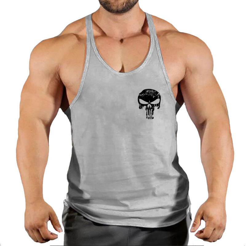 Fitness vest men's loose sleeveless T-shirt sports clothes camisole sports training top