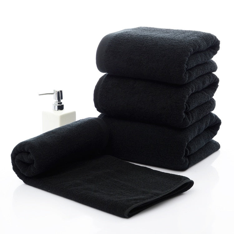 Black Cotton Terry Towels Cotton Face Towel Bath Towels For Adults 70*140cm Bathroom Towels