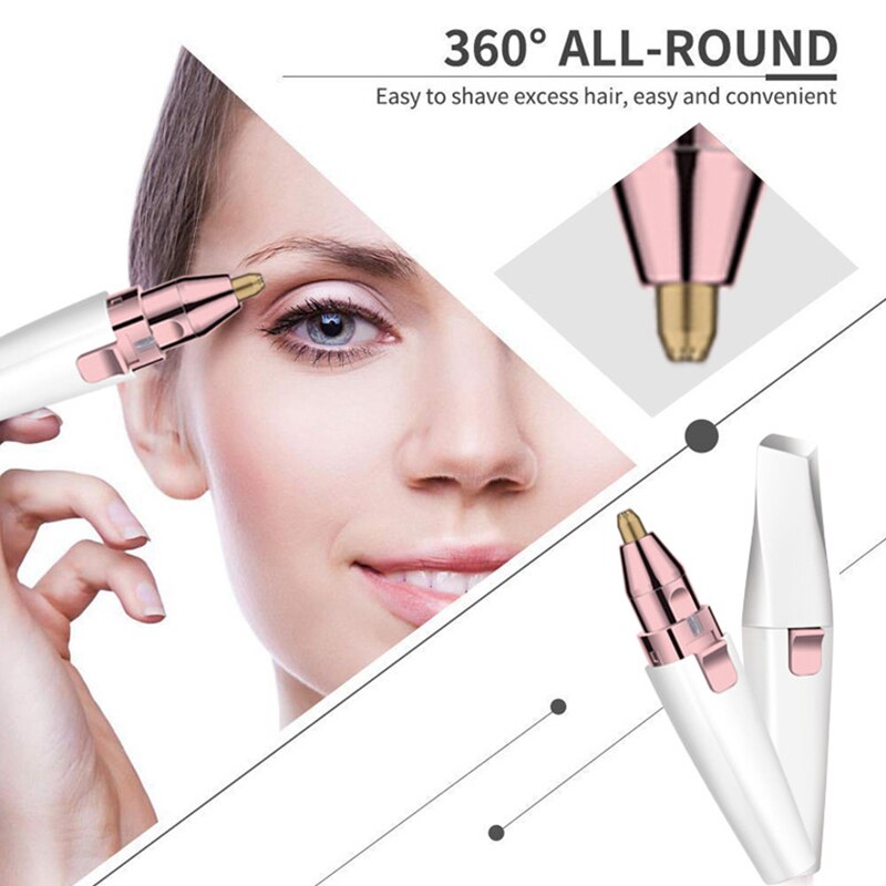 Eyebrow Epilator 2 In 1  Profissional Completa Trymer Do Brwi Eye Brow Trimmer For Rasoir Visage Femme Make Up Eye Brow Shaper