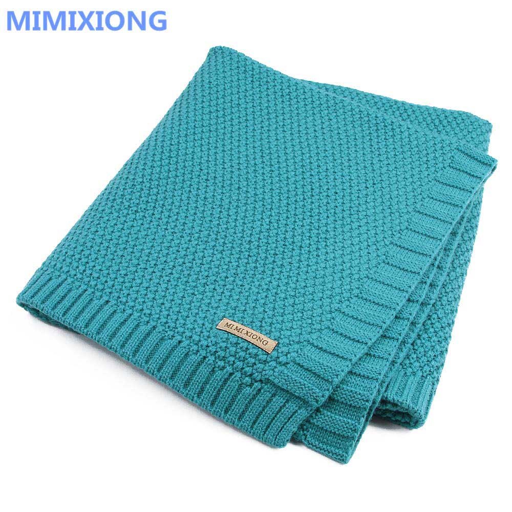 Baby Blanket Knitted Newborn Swaddle Wrap Blankets Super Soft Toddler Infant Bedding Quilt