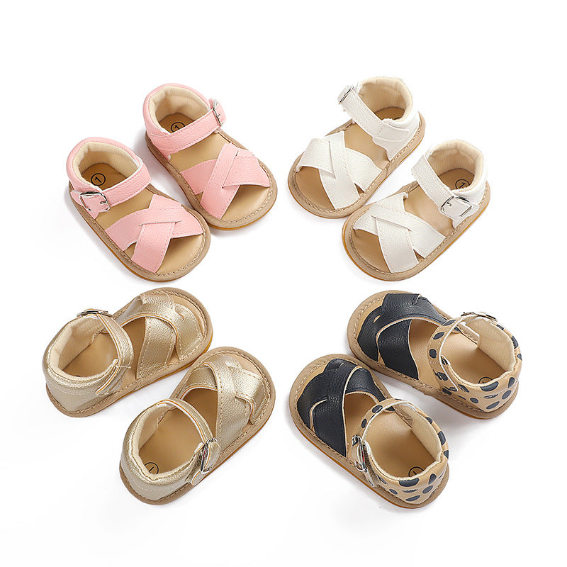 Baby Girl Baby Toddler Shoes Rubber Sole Non-Slip Baby Sandals