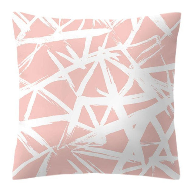 Lash Pillow Case Rose Gold Geometric Pineapple Glitter Polyester Sofa Decorative Cushion Cover for Home Decor