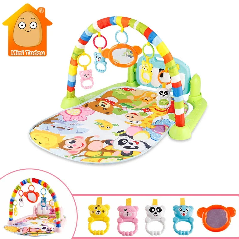 Baby Gym Tapis Puzzles Mat Educational Rack Toys Baby Music Play Mat With Piano Keyboard Infant Fitness Carpet Gift For Kids