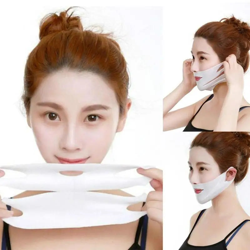 V Shape Lifting Facial Mask Face Slim Chin Check Neck Lift Peel-off Mask V Shaper Facial Slimming Bandage Mask Skin Care